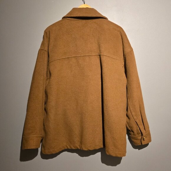Vintage 90s a.n.a Brown Wool Blend Shacket Size XXL (fits like Men's M/L) - Picture 9 of 9
